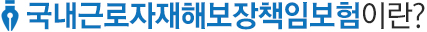 근로자재해보장책임보험(국내)